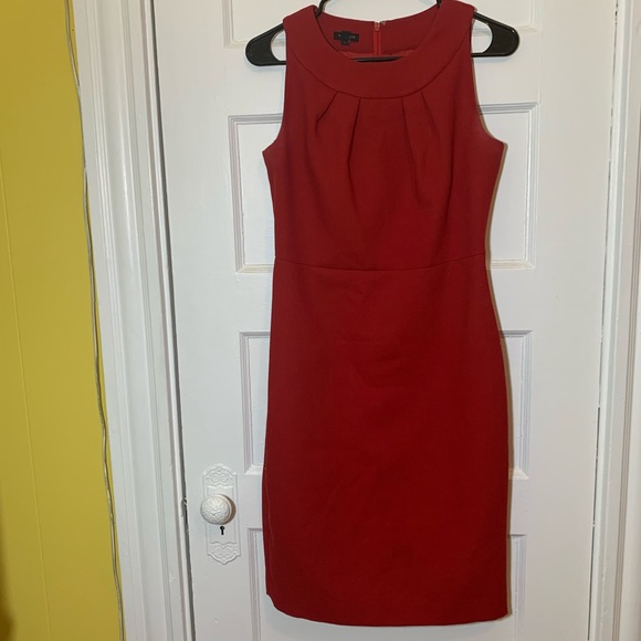 talbots red dress